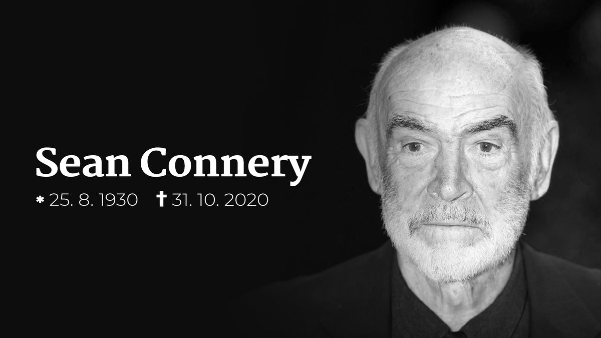 Zemřel Sean Connery. Legendárnímu Jamesi Bondovi bylo 90 let